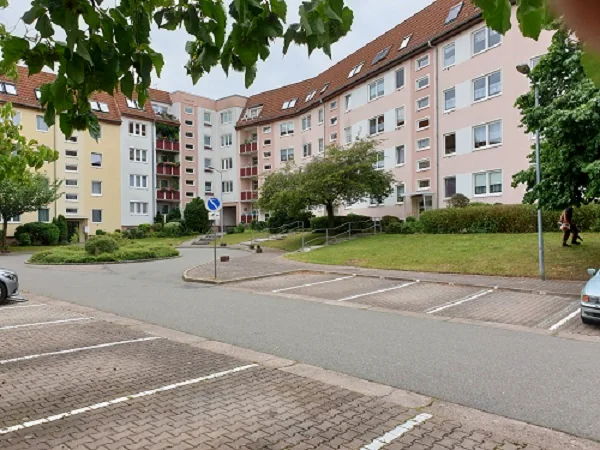 Grünanlage einer Wohnanlage
